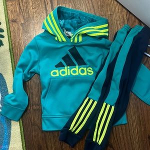 Matching adidas track suit